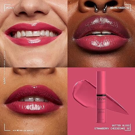 NYX Butter Lip Gloss - 32 Strawberry Cheesecake