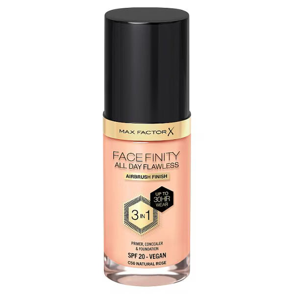 Max Factor Facefinity All Day Flawless 3 in 1 foundation C50 Natural Rose